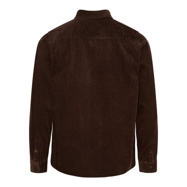 Kyoto KYSigurd Mens LS Shirt Fløjl Brown