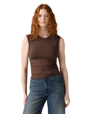 Levi’s® CRYSTAL RUCHED T-shirts BRACKEN Browns - KYOTO - Levi’s® women