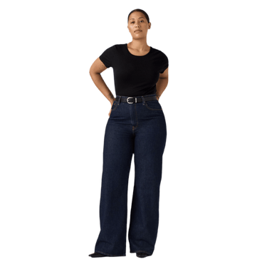 Levi’s® RIBCAGE WIDE LEG H223 SHADED VIEW Dark Indigo - KYOTO - Levi’s® women