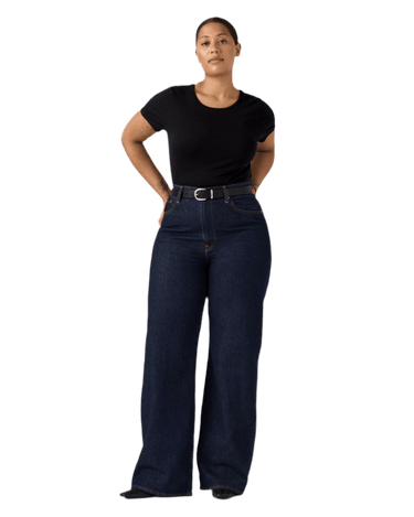 Levi’s® RIBCAGE WIDE LEG H223 SHADED VIEW Dark Indigo - KYOTO - Levi’s® women