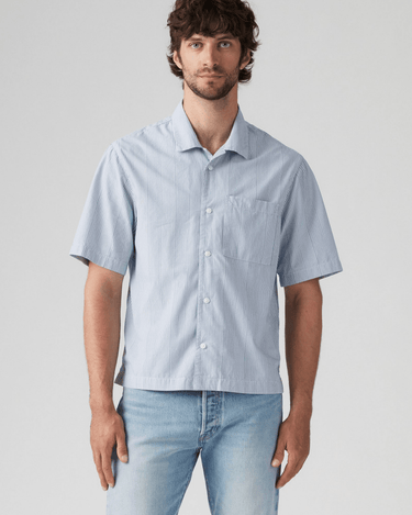 Levi’s® SS TOWNES BOXY SHIRT ALEXXIS STRIPE HAMP Blue - KYOTO - Levi’s®