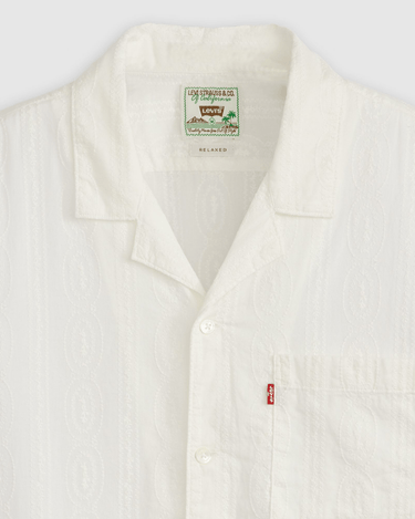 Levi’s® THE SUNSET CAMP SHIRT EMBER DETAIL STRIP Whites - KYOTO - Levi’s®