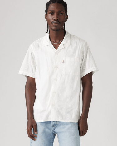 Levi’s® THE SUNSET CAMP SHIRT EMBER DETAIL STRIP Whites - KYOTO - Levi’s®