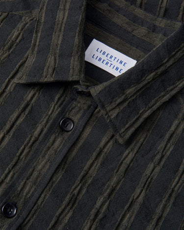 Libertine Babylon 3530 Olive Stripe Skjorter - KYOTO - Libertine - Libertine