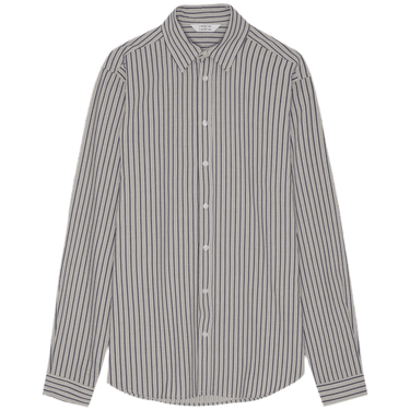 Libertine Babylon 3566 Taupe & Blue Stripe Skjorte - KYOTO - Libertine - Libertine