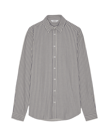 Libertine Babylon 3566 Taupe & Blue Stripe Skjorte - KYOTO - Libertine - Libertine