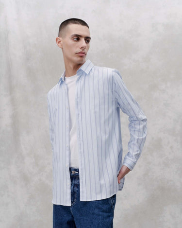 Libertine Babylon 3635 Blue Stripe shirts - KYOTO - Libertine - Libertine