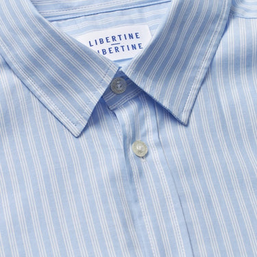 Libertine Babylon shirt 3497 Blue Stripe - KYOTO - Libertine - Libertine