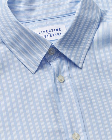 Libertine Babylon shirt 3497 Blue Stripe - KYOTO - Libertine - Libertine