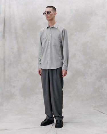 Libertine Canyon 3640 Grey Herringbone shirts - KYOTO - Libertine - Libertine