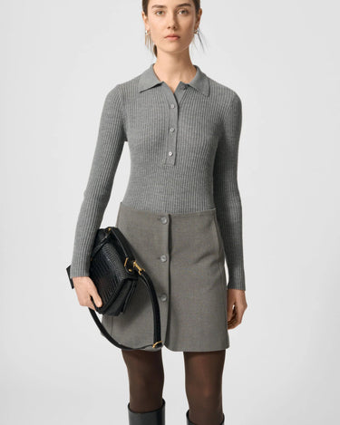 Lovechild1979 Lisa Blouse grey melange - KYOTO - Lovechild1979