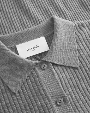 Lovechild1979 Lisa Blouse grey melange - KYOTO - Lovechild1979