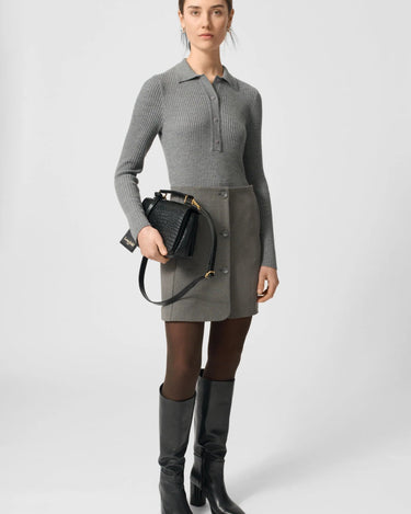 Lovechild1979 Lisa Blouse grey melange - KYOTO - Lovechild1979
