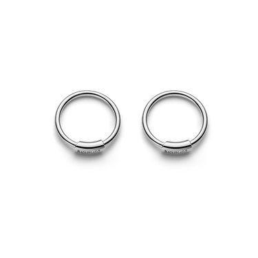 Maria Black Basic 8 Hoop earring SILVER - 1 pcs - KYOTO - Maria Black