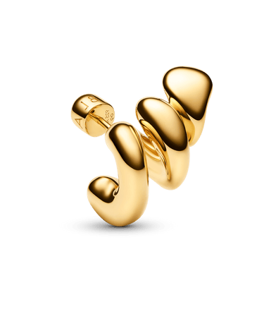 Maria Black Coil Crawler Left Earring Gold - KYOTO - Maria Black