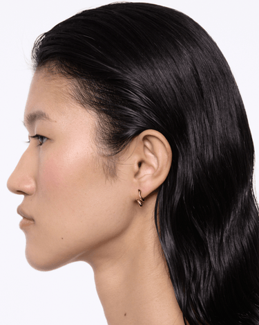 Maria Black Coil Curl Stud right Gold - KYOTO - Maria Black