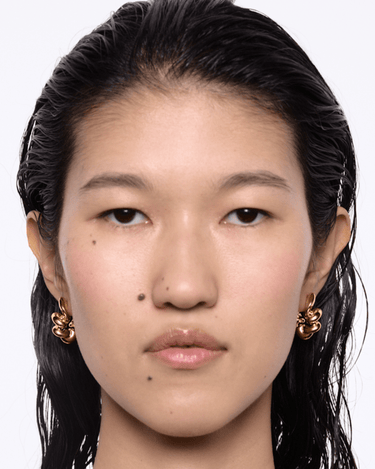 Maria Black Coil Hoop left Medium Gold - KYOTO - Maria Black