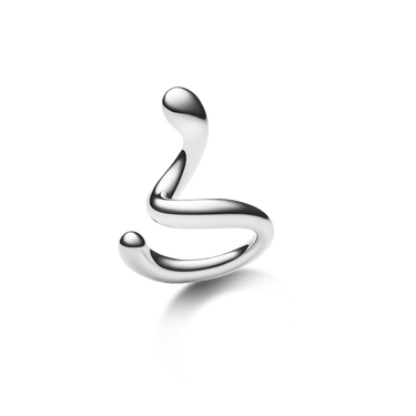 Maria Black Coil Whirl Ear Cuff left Silver - KYOTO - Maria Black