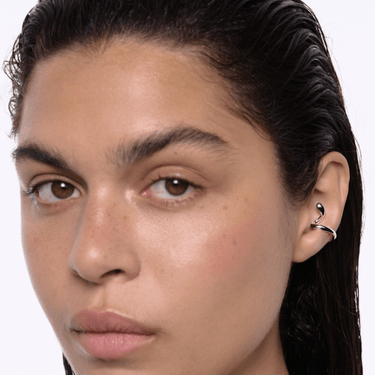 Maria Black Coil Whirl Ear Cuff left Silver - KYOTO - Maria Black