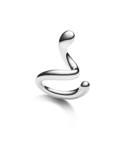 Maria Black Coil Whirl Ear Cuff right Silver - KYOTO - Maria Black