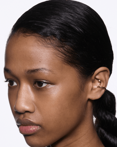 Maria Black Coil Whirl Stud right Gold - KYOTO - Maria Black