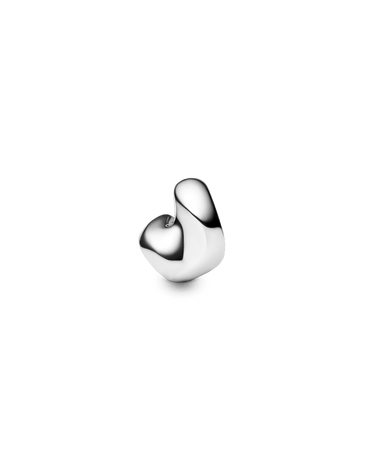 Maria Black Saddle Earring Small Silver Left - KYOTO - Maria Black