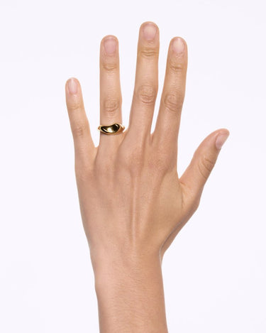 Maria Black Saddle Ring Gold - KYOTO - Maria Black