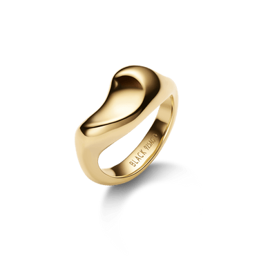 Maria Black Saddle Ring Gold - KYOTO - Maria Black