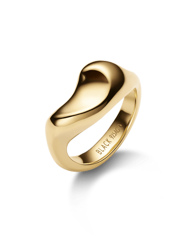 Maria Black Saddle Ring Gold - KYOTO - Maria Black