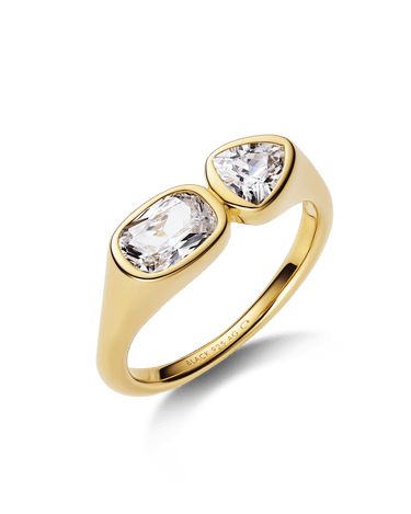 Maria Black You & Me Signet Ring Gold - KYOTO - Maria Black