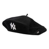 New Era FEMALE WOOL BERET NEW YORK YANKEES BLK Hat black - KYOTO - New Era