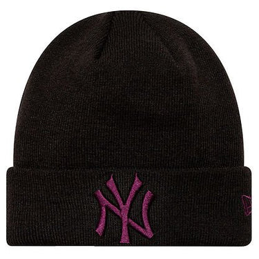 New Era LEAGUE ESSENTIAL BEANIE black/red - KYOTO - New Era