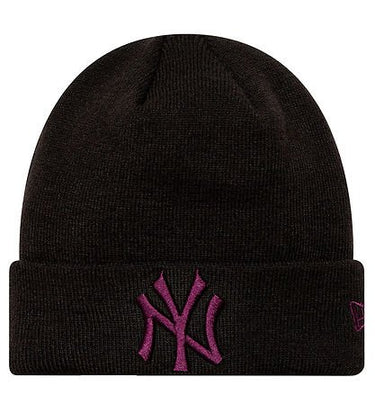 New Era LEAGUE ESSENTIAL BEANIE black/red - KYOTO - New Era