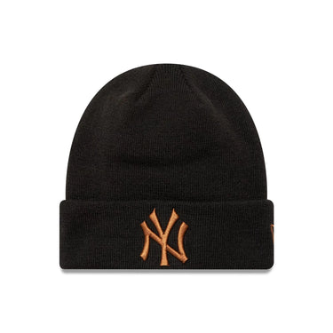 New Era LEAGUE ESSENTIAL BEANIE NEW YORK YANKEES Brown - KYOTO - New Era