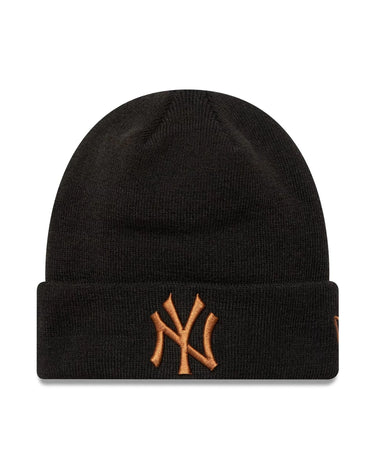 New Era LEAGUE ESSENTIAL BEANIE NEW YORK YANKEES Brown - KYOTO - New Era