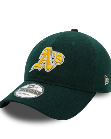 New Era MELTON 9TWENTY® OAKLAND ATHLETICS Cap Dark Green - KYOTO - New Era