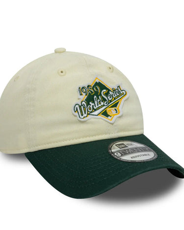 New Era WS PATCH 9TWENTY Oakland Athletics - Stone/Dark Green Cap - KYOTO - New Era