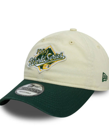 New Era WS PATCH 9TWENTY Oakland Athletics - Stone/Dark Green Cap - KYOTO - New Era