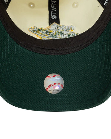 New Era WS PATCH 9TWENTY Oakland Athletics - Stone/Dark Green Cap - KYOTO - New Era