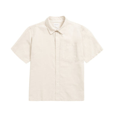 Norse Ivan Relaxed Cotton Linen SS Shirt Ecru - KYOTO - Norse Projects