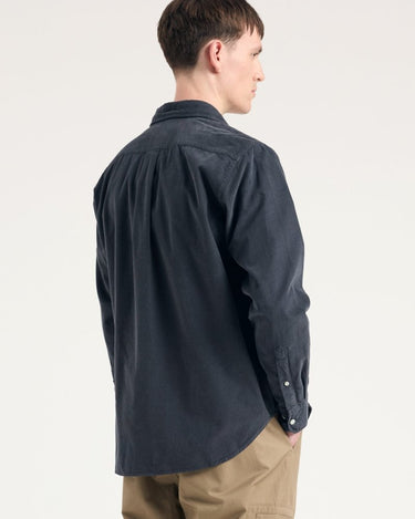 Norse Projects Algot Relaxed Micro Cord Shirt Graphite - KYOTO - Norse Projects