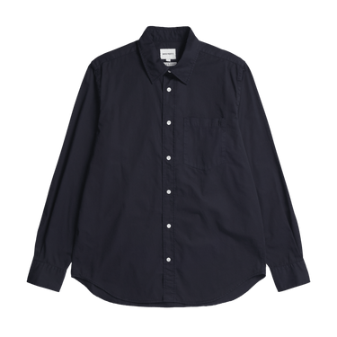 Norse Projects Algot Twill Shirt Dark Navy - KYOTO - Norse Projects