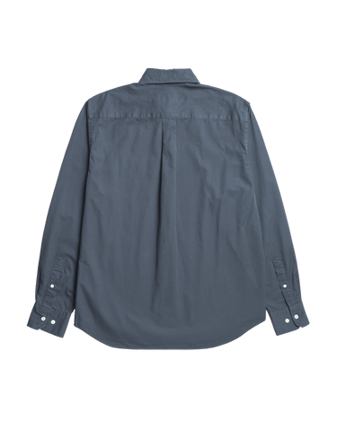 Norse Projects Algot Twill Shirt Graphite - KYOTO - Norse Projects