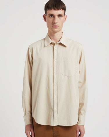 Norse Projects Algot Twill Shirt Oatmeal - KYOTO - Norse Projects