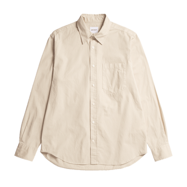 Norse Projects Algot Twill Shirt Oatmeal - KYOTO - Norse Projects