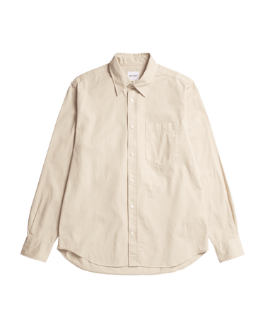 Norse Projects Algot Twill Shirt Oatmeal - KYOTO - Norse Projects