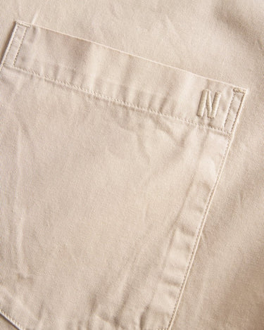 Norse Projects Algot Twill Shirt Oatmeal - KYOTO - Norse Projects