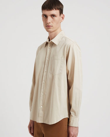 Norse Projects Algot Twill Shirt Oatmeal - KYOTO - Norse Projects