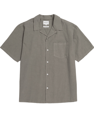 Norse Projects Carsten Cotton Tencel Shirt Mid Khaki - KYOTO - Norse Projects