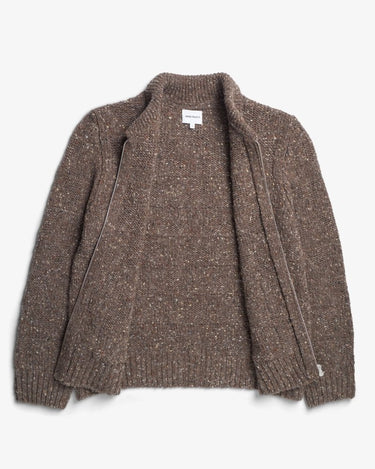 Norse Projects Erik Donegal Diamond Jacket Seal Brown - KYOTO - Norse Projects